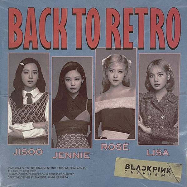 BLACKPINK - THE GAME PHOTOCARD COLLECTION BACK TO RETRO