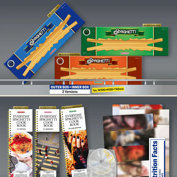 thumbnail image 2 of SPAGHETTI VOL.2 LE SSERAFIM Album SPAGHETTI VOL.2 - Version Pre-Order Benefits Knocking Basil 2 of 14