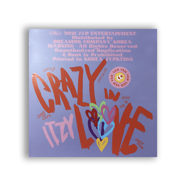 Love Blues Album Music CDs ITZY 1st Album 'CRAZY IN LOVE' CD Set